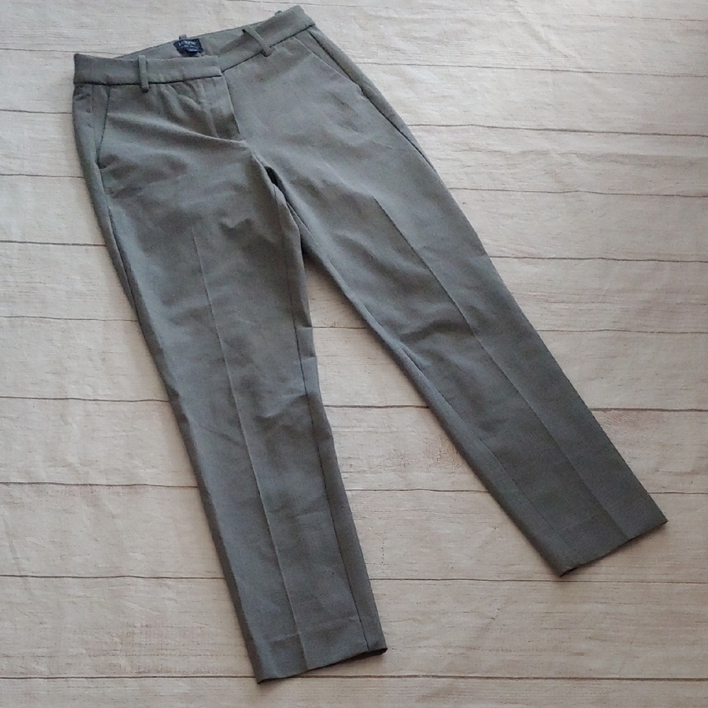 J. Crew Outlet Gray Trousers Cotton Blend